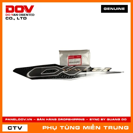 TEM ỐP SƯỜN TRÁI *NHB25M* HONDA CHÍNH HÃNG (MÃ: 86645K89V30ZE) — 86645K89V30ZE
