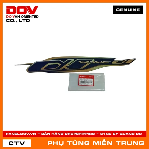 TEM ỐP SƯỜN TRÁI *PB421* HONDA CHÍNH HÃNG (MÃ: 86645K89V50ZA) — 86645K89V50ZA