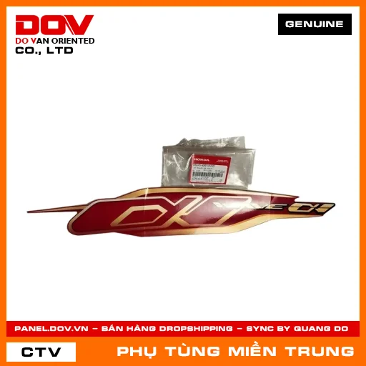TEM ỐP SƯỜN TRÁI *R263* HONDA CHÍNH HÃNG (MÃ: 86645K89V50ZE) — 86645K89V50ZE