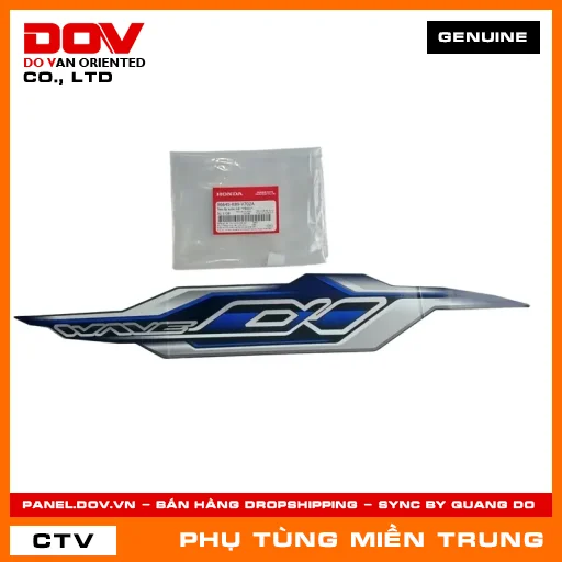 TEM ỐP SƯỜN TRÁI *PB421* HONDA CHÍNH HÃNG (MÃ: 86645K89V70ZA) — 86645K89V70ZA