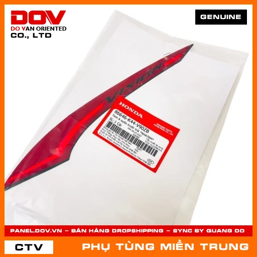 TEM A SƯỜN TRƯỚC TRÁI *NHA76M* HONDA CHÍNH HÃNG (MÃ: 86646K44V90ZB) — 86646K44V90ZB