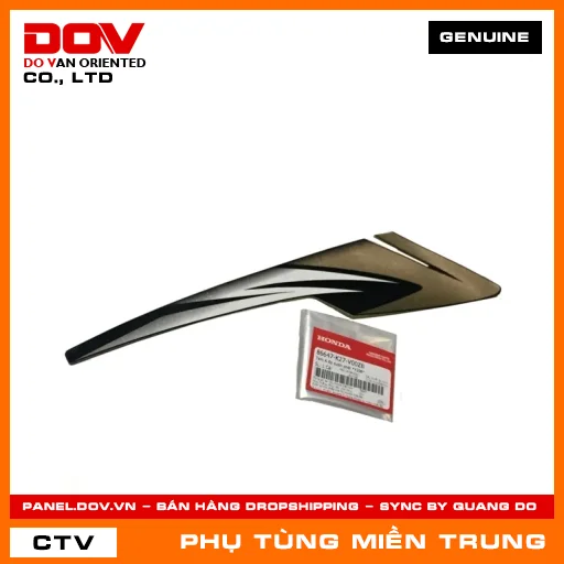 TEM A ỐP SƯỜN PHẢI *Y208* HONDA CHÍNH HÃNG (MÃ: 86647K27V00ZB) — 86647K27V00ZB