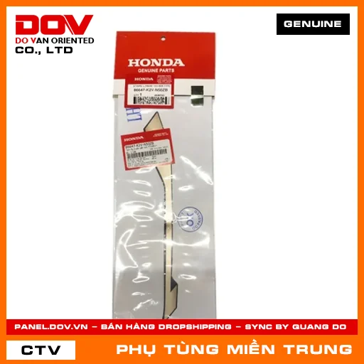 TEM ỐP TRƯỚC BÊN TRÁI *TYPE1* HONDA CHÍNH HÃNG (MÃ: 86647K2VN50ZB) — 86647K2VN50ZB