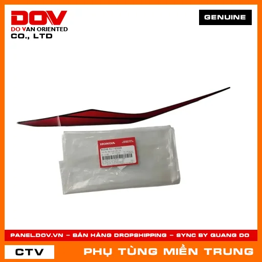 TEM ỐP NẮP TRƯỚC TRÊN TRÁI HONDA CHÍNH HÃNG (MÃ: 86648K27630ZA) — 86648K27630ZA
