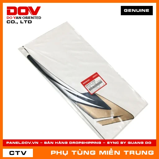 TEM A ỐP SƯỜN TRÁI *Y208* HONDA CHÍNH HÃNG (MÃ: 86648K27V00ZB) — 86648K27V00ZB