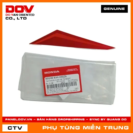 TEM B SƯỜN TRƯỚC TRÁI *NHB35P* HONDA CHÍNH HÃNG (MÃ: 86648K44V90ZA) — 86648K44V90ZA