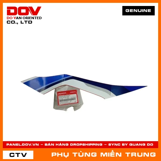 TEM ỐP SƯỜN TRÁI *R389* HONDA CHÍNH HÃNG (MÃ: 86648K56V70ZA) — 86648K56V70ZA