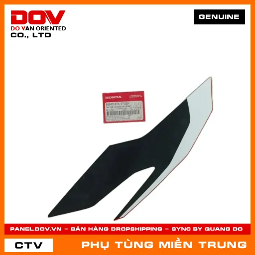 TEM MẶT NẠ TRƯỚC TRÁI *R389* HONDA CHÍNH HÃNG (MÃ: 86662K56V70ZA) — 86662K56V70ZA