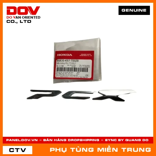 BIỂU TƯỢNG PCX *TYPE1* HONDA CHÍNH HÃNG (MÃ: 86830K97T00ZB) — 86830K97T00ZB