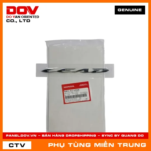 BIỂU TƯỢNG LEAD *TYPE1* HONDA CHÍNH HÃNG (MÃ: 86831K12V00ZB) — 86831K12V00ZB