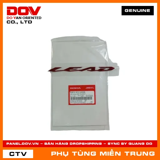 BIỂU TƯỢNG LEAD *NHA76M* HONDA CHÍNH HÃNG (MÃ: 86831K12V40ZA) — 86831K12V40ZA