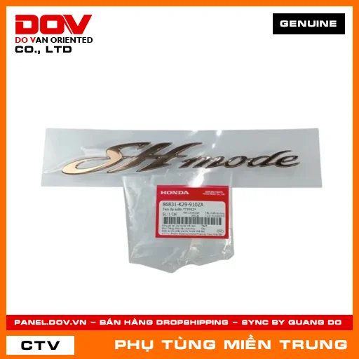 TEM ỐP SƯỜN *TYPE2* HONDA CHÍNH HÃNG (MÃ: 86831K29910ZA) — 86831K29910ZA