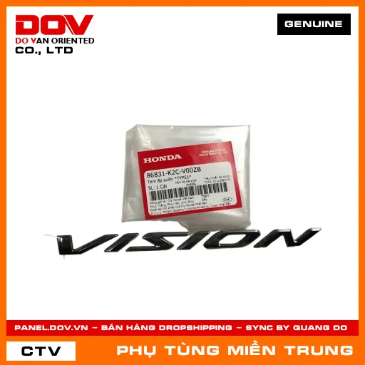 TEM ỐP SƯỜN *TYPE1* HONDA CHÍNH HÃNG (MÃ: 86831K2CV00ZB) — 86831K2CV00ZB