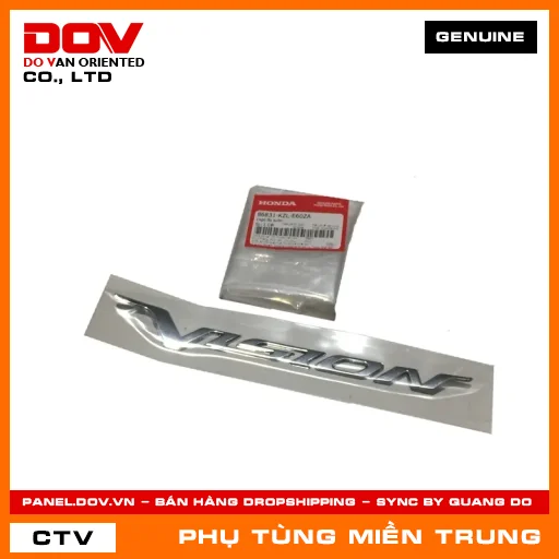 LOGO ỐP SƯỜN HONDA CHÍNH HÃNG (MÃ: 86831KZLE60ZA) — 86831KZLE60ZA
