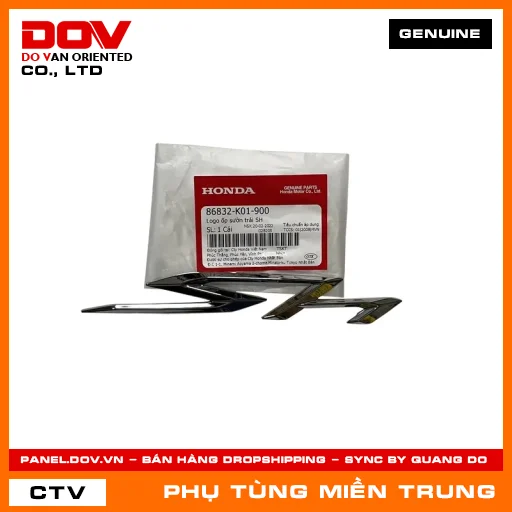 LOGO ỐP SƯỜN TRÁI SH HONDA CHÍNH HÃNG (MÃ: 86832K01900) — 86832K01900