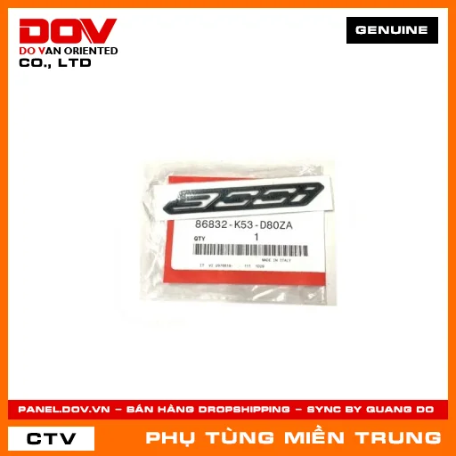 BIỂU TƯỢNG 300I *NH312* HONDA CHÍNH HÃNG (MÃ: 86832K53D80ZA) — 86832K53D80ZA
