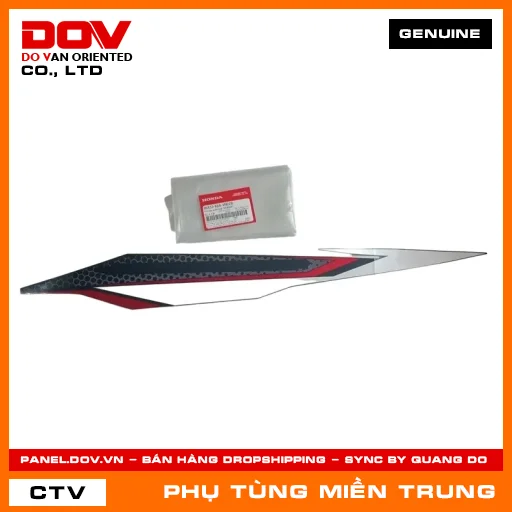 TEM ỐP SƯỜN TRÁI *NHB35P* HONDA CHÍNH HÃNG (MÃ: 86832K66VN0ZB) — 86832K66VN0ZB