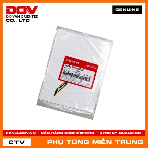 MARK CHỮ 150 *NHC26* HONDA CHÍNH HÃNG (MÃ: 86833K0SV00ZC) — 86833K0SV00ZC