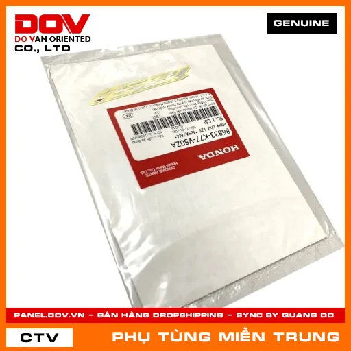 MARK CHỮ 125 *NHA76M* HONDA CHÍNH HÃNG (MÃ: 86833K77V50ZA) — 86833K77V50ZA