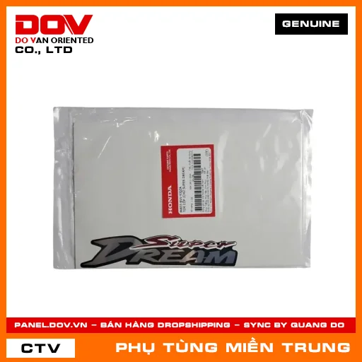 TEM CỐP (CHỮ SUPER DREAM) HONDA CHÍNH HÃNG (MÃ: 86833KVV930ZA) — 86833KVV930ZA