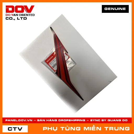 TEM B ỐP SƯỜN TRÁI *TYPE1* HONDA CHÍNH HÃNG (MÃ: 86834K66V90ZA) — 86834K66V90ZA