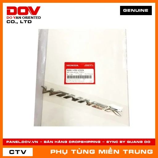 BIỂU TƯỢNG WINNER *TYPE1* HONDA CHÍNH HÃNG (MÃ: 86861K56V20ZA) — 86861K56V20ZA