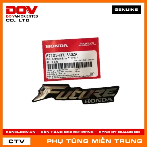 BIỂU TƯỢNG MẶT NẠ *TYPE1* HONDA CHÍNH HÃNG (MÃ: 87101KFL830ZA) — 87101KFL830ZA