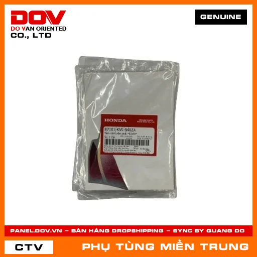 TEM CÁNH YẾM PHẢI *R315P* HONDA CHÍNH HÃNG (MÃ: 87101KVL940ZA) — 87101KVL940ZA