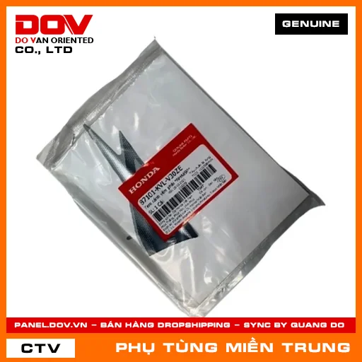 TEM CÁNH YẾM PHẢI *NHA69P* HONDA CHÍNH HÃNG (MÃ: 87101KVLV30ZE) — 87101KVLV30ZE