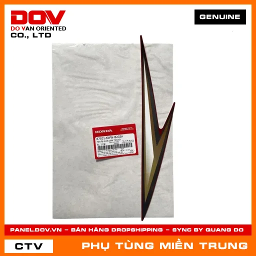 TEM ỐP TRƯỚC PHẢI *R313C* HONDA CHÍNH HÃNG (MÃ: 87101KWWB20ZA) — 87101KWWB20ZA