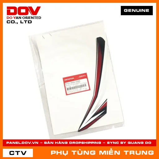 TEM ỐP TRƯỚC PHẢI *NHA69P* HONDA CHÍNH HÃNG (MÃ: 87101KWWV00ZA) — 87101KWWV00ZA