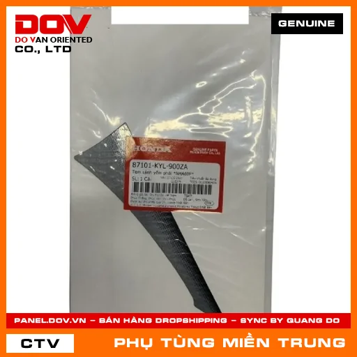TEM CÁNH YẾM PHẢI *NHA69P* HONDA CHÍNH HÃNG (MÃ: 87101KYL900ZA) — 87101KYL900ZA