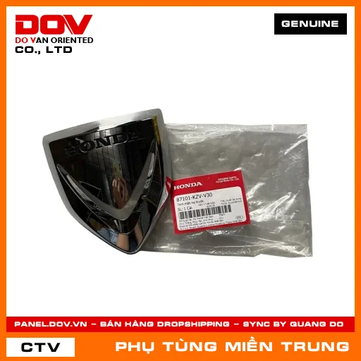 TEM MẶT NẠ TRƯỚC HONDA CHÍNH HÃNG (MÃ: 87101KZVV30) — 87101KZVV30