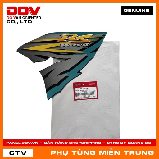 TEM CÁNH YẾM TRÁI *BG132M* HONDA CHÍNH HÃNG (MÃ: 87102KTL640ZE) — 87102KTL640ZE