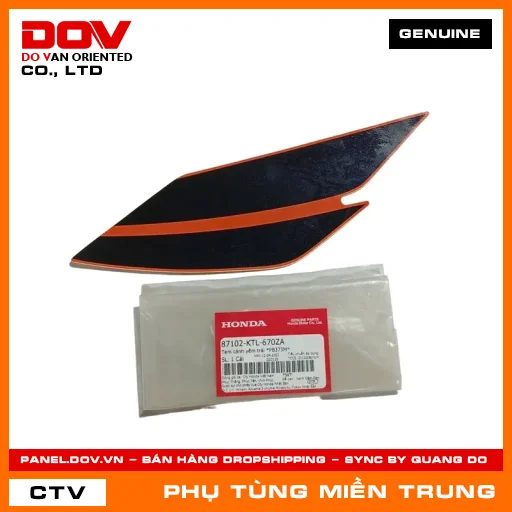 TEM CÁNH YẾM TRÁI *PB373M* HONDA CHÍNH HÃNG (MÃ: 87102KTL670ZA) — 87102KTL670ZA