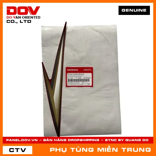 TEM ỐP TRƯỚC TRÁI *R313C* HONDA CHÍNH HÃNG (MÃ: 87102KWWB20ZA) — 87102KWWB20ZA
