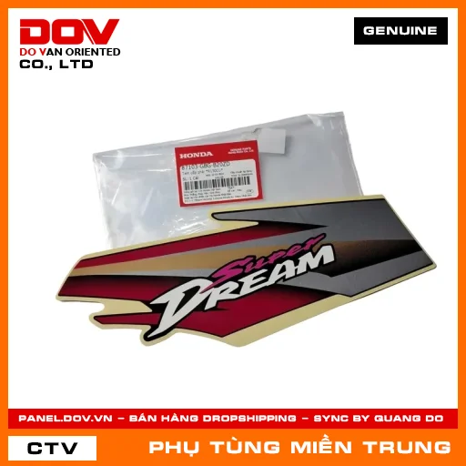 TEM CỐP PHẢI *R150CU* HONDA CHÍNH HÃNG (MÃ: 87103GBGB20ZD) — 87103GBGB20ZD