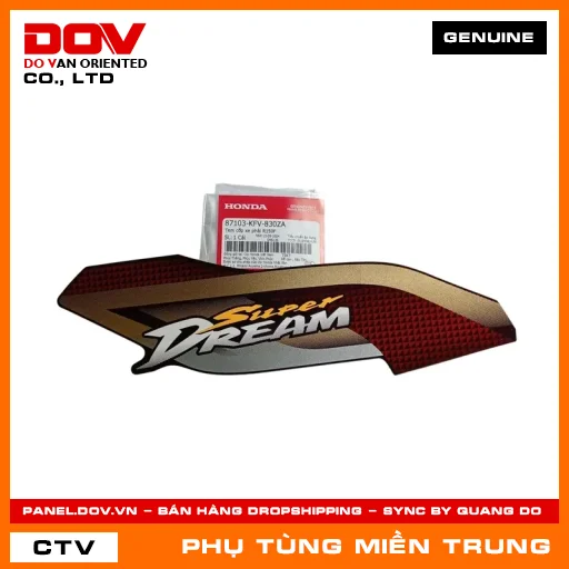TEM CỐP XE PHẢI R150F HONDA CHÍNH HÃNG (MÃ: 87103KFV830ZA) — 87103KFV830ZA