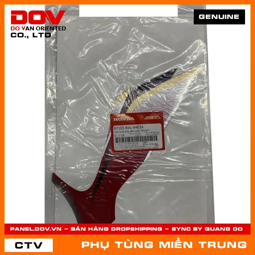 TEM A ỐP ỐNG YẾM PHẢI *R315P* HONDA CHÍNH HÃNG (MÃ: 87103KVL940ZA) — 87103KVL940ZA