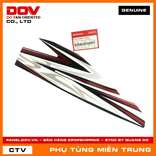 TEM ỐP TRUNG TÂM PHẢI *NHA69P* HONDA CHÍNH HÃNG (MÃ: 87103KWWV00ZA) — 87103KWWV00ZA