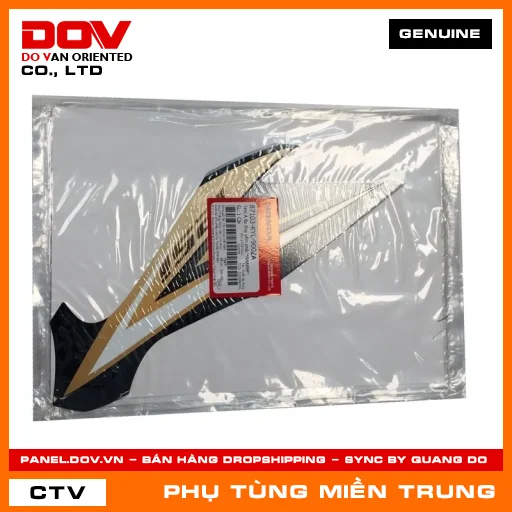 TEM A ỐP ỐNG YẾM PHẢI *NHA69P* HONDA CHÍNH HÃNG (MÃ: 87103KYL900ZA) — 87103KYL900ZA