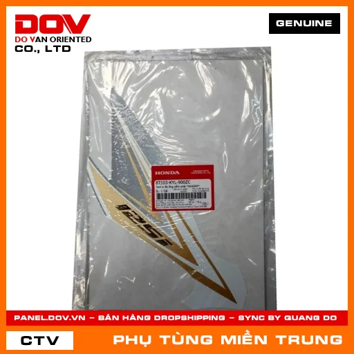 TEM A ỐP ỐNG YẾM PHẢI *NHA96P* HONDA CHÍNH HÃNG (MÃ: 87103KYL900ZC) — 87103KYL900ZC