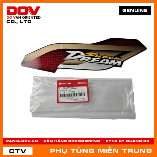 TEM CỐP TRÁI R150F HONDA CHÍNH HÃNG (MÃ: 87104KFV830ZA) — 87104KFV830ZA