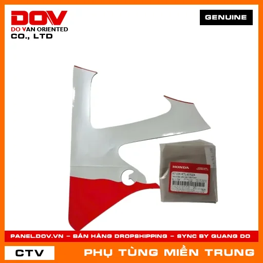 TEM A ỐP YẾM TRÁI *PB373M* HONDA CHÍNH HÃNG (MÃ: 87104KTL670ZA) — 87104KTL670ZA