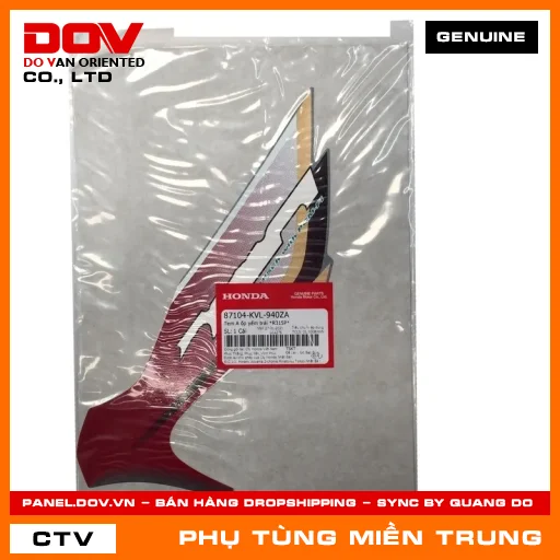 TEM A ỐP YẾM TRÁI *R315P* HONDA CHÍNH HÃNG (MÃ: 87104KVL940ZA) — 87104KVL940ZA