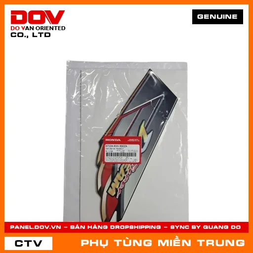 TEM CỐP TRÁI *R150CU* HONDA CHÍNH HÃNG (MÃ: 87104KVV900ZA) — 87104KVV900ZA