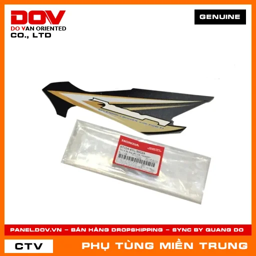 TEM A ỐP ỐNG YẾM TRÁI *NHA69P* HONDA CHÍNH HÃNG (MÃ: 87104KYL900ZA) — 87104KYL900ZA