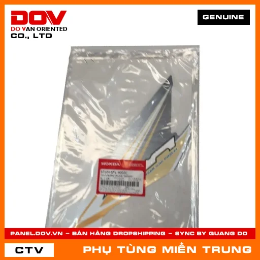 TEM A ỐP ỐNG YẾM TRÁI *NHA96P* HONDA CHÍNH HÃNG (MÃ: 87104KYL900ZC) — 87104KYL900ZC