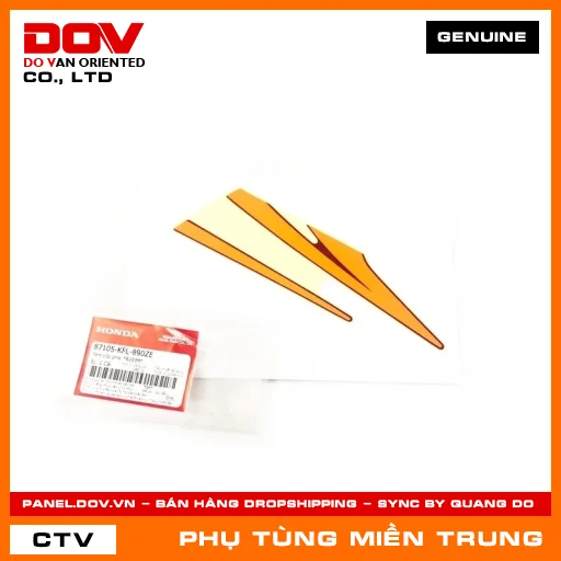TEM CỐP PHẢI *R203M* HONDA CHÍNH HÃNG (MÃ: 87105KFL890ZE) — 87105KFL890ZE