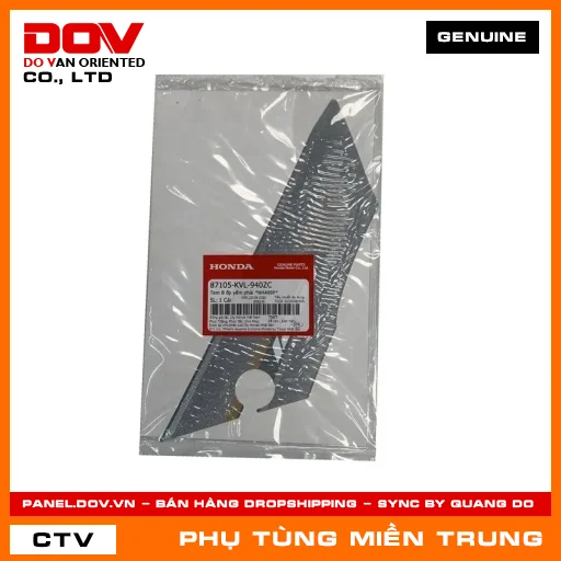 TEM B ỐP YẾM PHẢI *NHA69P* HONDA CHÍNH HÃNG (MÃ: 87105KVL940ZC) — 87105KVL940ZC